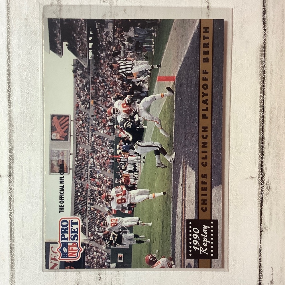 1991 Pro Set #339 1990 Replay Chiefs Clinch Playoff Berth NFL